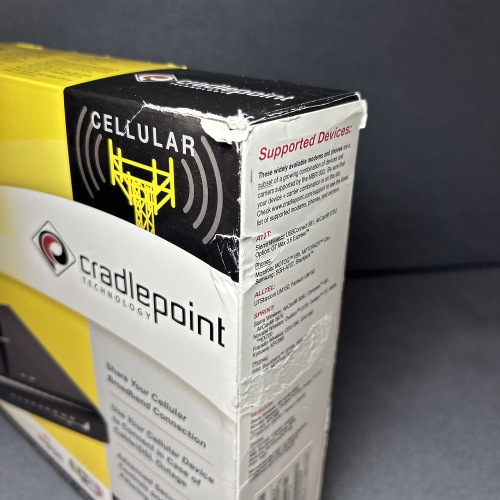 Cradlepoint MBR1000 3G/4G Mobile Broadband Router Cellular-Ready WiFi N‎ - Picture 6 of 8